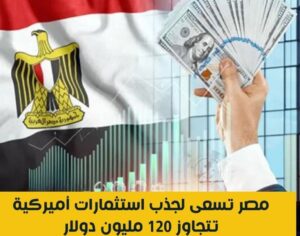 مصر تستهدف استثمارات أميركية تفوق 120 مليون دولار خلال 2025