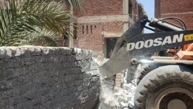 إزالة 6 حالات تعدي بمساحة 144 متراً بمركزي الزقازيق ومنيا القمح بالشرقية