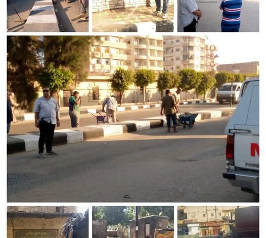 تقرير عن جهود الأجهزة التنفيذية لرفع كفاءة منظومة النظافة والإنارة العامة بالشرقية