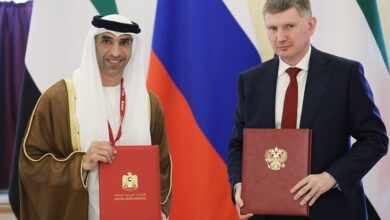 توقيع اتفاقيتين بين روسيا والإمارات في مجالي الاستثمار والنقل على هامش لقاء القمة