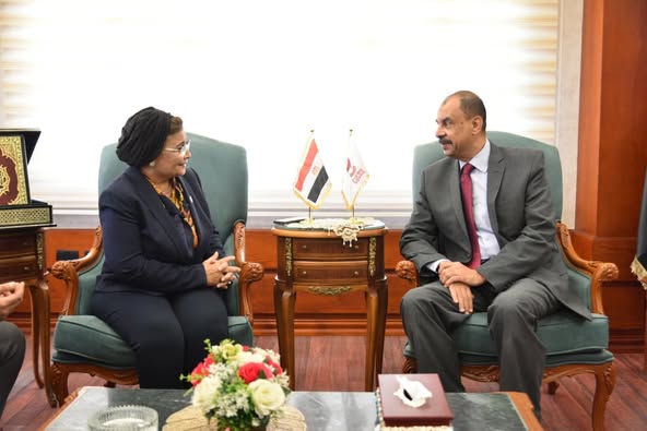 نائب وزير الصحة تبحث مع محافظ سوهاج ملفات الصحة والسكان