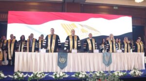 وزير قطاع الأعمال يشهد حفل تخرج دفعة جديدة من طلبة كلية الدراسات العليا بأكاديمية النقل البحري