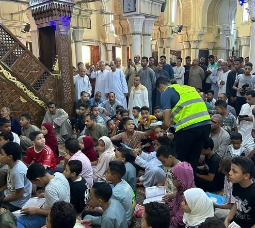 الشباب والرياضة تطلق فعاليات "مساجدنا حياة" من مسجد سيدي عبدالرحيم القنائي بقنا