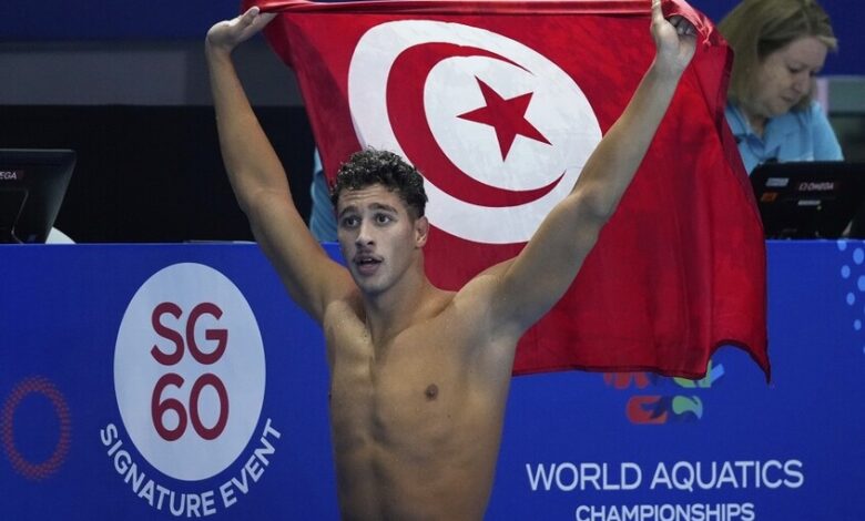 تتويج التونسي أحمد الجوادي بالميدالية الذهبية في بطولة العالم للألعاب المائية 1 تتويج التونسي أحمد الجوادي بالميدالية الذهبية في بطولة العالم للألعاب المائية