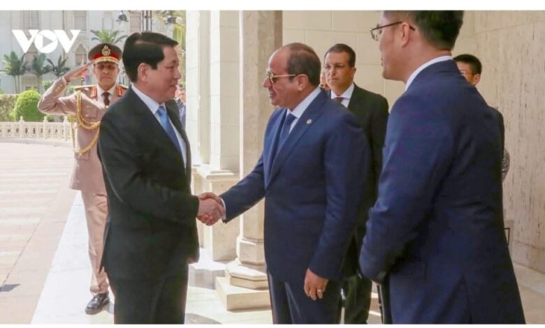 الرئيس الفيتنامي يُجري مباحثات مع الرئيس عبد الفتاح السيسي خلال زيارة رسمية لمصر