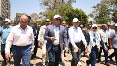 وزير الإسكان ومحافظ القاهرة يتفقدان مشروع احياء حديقة الأزبكية بختام جولتهما اليوم