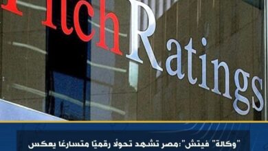 وكالة فيتش: مصر تشهد تحولًا رقميًّا متسارعًا يعكس طموحًا واضحًا نحو تعزيز البنية التحتية التكنولوجية