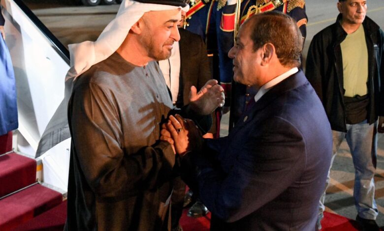 الرئيس السيسى يستقبل الشيخ " محمد بن زايد " رئيس دولة الإمارات العربية المتحدة
