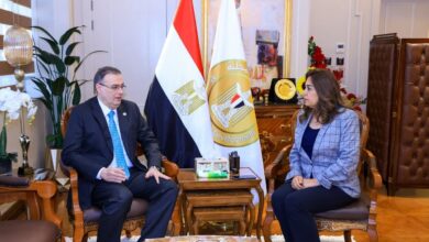 وزيرة التنمية المحلية تبحث مع رئيس الجهاز المركزي للتنظيم والإدارة مجالات التعاون المشتركة