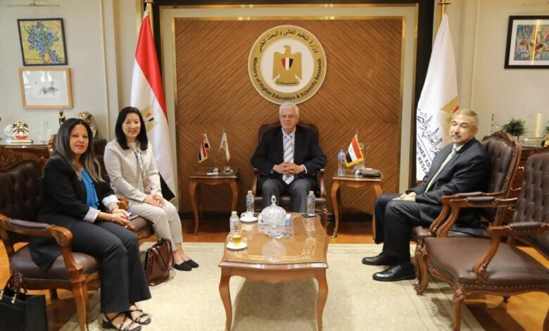وزير التعليم العالي يستقبل الممثلة المقيمة الجديدة لبرنامج الأمم المتحدة الإنمائي في مصر 1 وزير التعليم العالي يستقبل الممثلة المقيمة الجديدة لبرنامج الأمم المتحدة الإنمائي في مصر