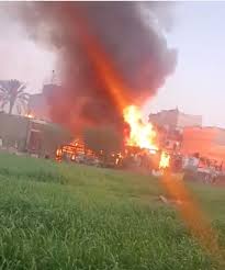 السيطرة على حريق يلتهم 4 منازل بقرية دندرة في قنا