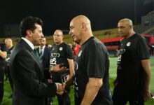 وزير الرياضة يشهد مران المنتخب الوطني قبل مواجهة المنتخب الإثيوبي بتصفيات كأس العالم