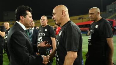 وزير الرياضة يشهد مران المنتخب الوطني قبل مواجهة المنتخب الإثيوبي بتصفيات كأس العالم
