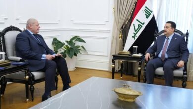 سفير مصر في العراق يلتقي مع رئيس الجمهورية ورئيس الوزراء