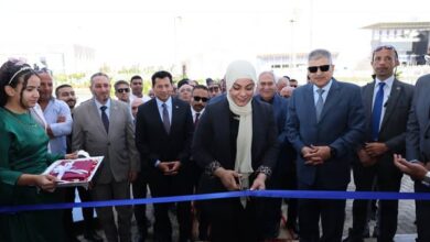  وزير الشباب والرياضة ورئيس هيئة قناة السويس يشهدان افتتاح الصالة الدولية لرفع الأثقال  