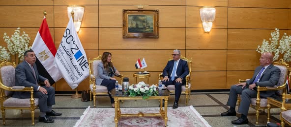 جولة تفقدية للوفد الأمريكي بميناء شرق  بورسعيد للتعرف على الفرص الاستثمارية المتاحة