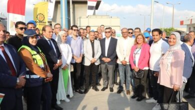 وزير الإسكان ومحافظ الشرقية يتفقدان محطة معالجةصرف صحي أبوكبير