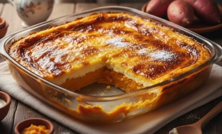 طريقة عمل بطاطا حلوة بالبشاميل