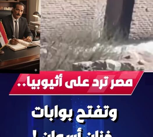 مصر ترد على إثيوبيا.. وتفتح بوابات خزان أسوان