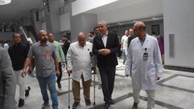 محافظ الغربية في جولة مفاجئة بمستشفى طنطا العام الجديد.