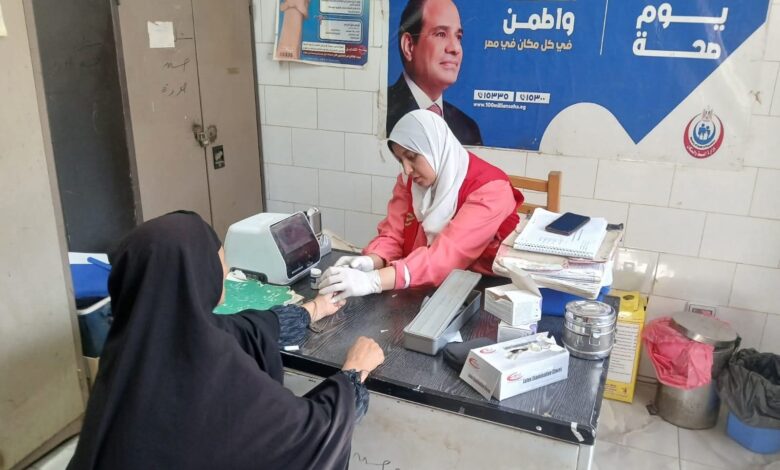 حملة «100 يوم صحة» قدّمت 86 مليونًا خدمة طبية مجانية خلال 59 يومًا 1 حملة «100 يوم صحة» قدّمت 86 مليونًا خدمة طبية مجانية خلال 59 يومًا
