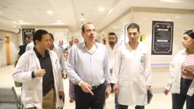نائب وزير الصحة : يجري جولة ميدانية لعدد من المنشآت الطبية بكفر الشيخ