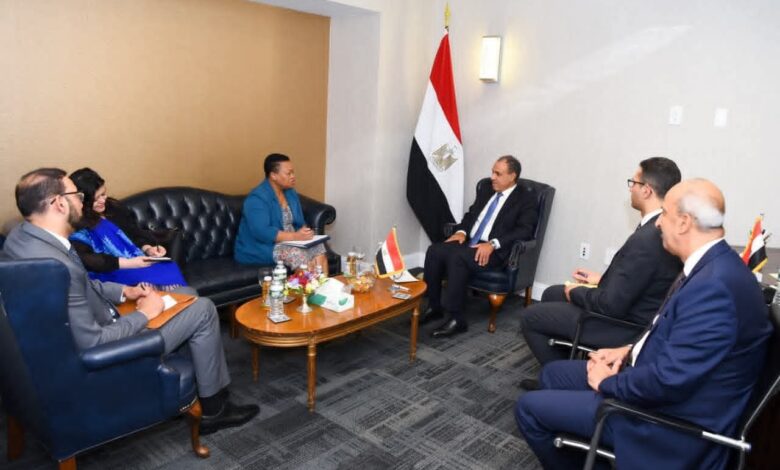 وزير الخارجية يلتقي المديرة التنفيذية للآلية الأفريقية لمراجعة النظراء 1 وزير الخارجية يلتقي المديرة التنفيذية للآلية الأفريقية لمراجعة النظراء