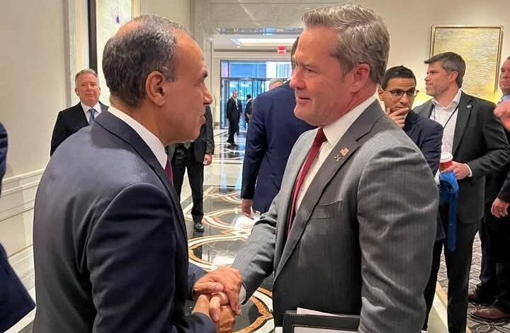 وزير الخارجية يلتقي المندوب الدائم الأمريكي لدى الأمم المتحدة