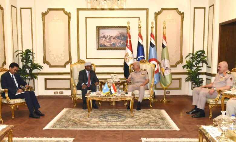الفريق أول عبد المجيد صقر يلتقي وزير الدفاع الصومالي 1 الفريق أول عبد المجيد صقر يلتقي وزير الدفاع الصومالي