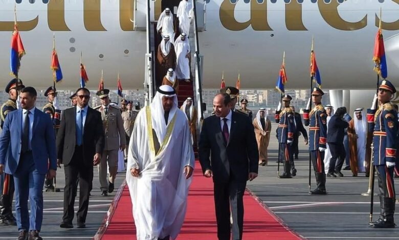 مصر والإمارات.. شراكة راسخة تتجدد بلقاء السيسي ومحمد بن زايد فى القاهرة