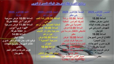 مهرجان الوفاء التونسي  في دورته 16..و طبرقة تحتفي بالمسرح العربي