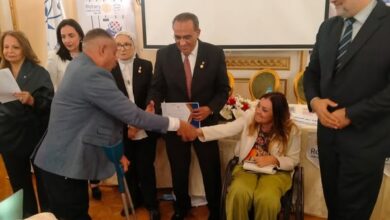 المشرف العام على "القومي للأشخاص ذوي الإعاقة" تشهد حفل تكريم فريق كرة السلة للكراسي المتحركة  