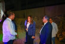 وزيرة التنمية المحلية تتفقد المنطقة المحيطة بالمتحف المصرى الكبير لمتابعة جهود النظافة والتجميل والتشجير
