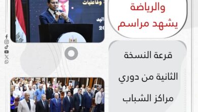  وزير الشباب والرياضة يشهد مراسم قرعة النسخة الثانية من دوري مراكز الشباب لكرة اليد