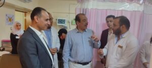 نائب وزير الصحة يتفقد مستشفى بني سويف التخصصي ويوجه بصرف مكافأة أسبوعين للعاملين