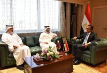  الدكتور خالد عبد الغفار يستقبل وزير الصحة العامة بدولة قطر لبحث سبل التعاون المشترك