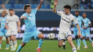 زينيت بطرسبورغ يقلب الطاولة على ضيفه دينامو موسكو فى الدوري الروسي