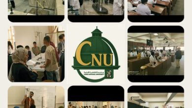 تقريرا حول انتظام طلاب جامعة القاهرة الأهلية يتلقاه رئيس الجامعة 