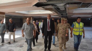 الجندي يتفقد الأعمال الإنشائية لمستشفي السنطة المركزى لدعم القطاع الصحي