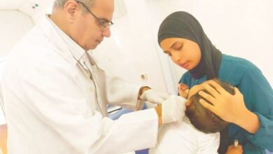 صحة الشرقية تنظم قافلة طبية مجانية بقرية إنشاص البصل بالزقازيق