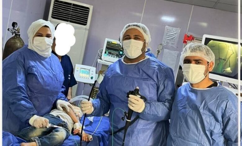 صحة الشرقية فريق مناظير الجهاز الهضمي بمستشفى أبوكبير ينقذ طفل ابتلع عملة معدنية