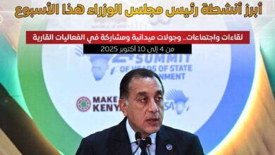 المركز الإعلامي لمجلس الوزراء يستعرض بالإنفوجراف أبرز أنشتطه الاسبوعية