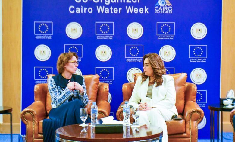 وزيرة التنمية المحلية تبحث مع مفوضة البيئة بالاتحاد الأوروبي 1 وزيرة التنمية المحلية تبحث مع مفوضة البيئة بالاتحاد الأوروبي