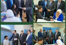 عبد الصادق يتفقد إجراءات الكشف الطبي على طلاب جامعة القاهرة الأهلية بمستشفى الفرنساوى