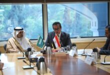وزير الصحة يبحث مع وزير الصحة السعودي تعزيز التعاون الصحي المشترك