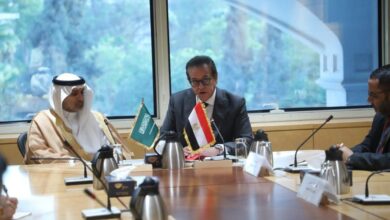 وزير الصحة يبحث مع وزير الصحة السعودي تعزيز التعاون الصحي المشترك