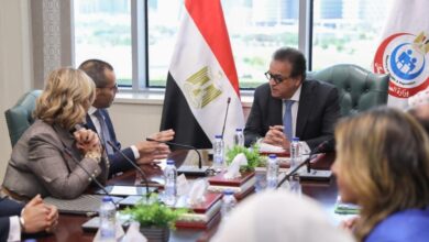 وزير الصحة يستقبل وفد المجلس التنفيذي لاتحاد المستشفيات العربية 