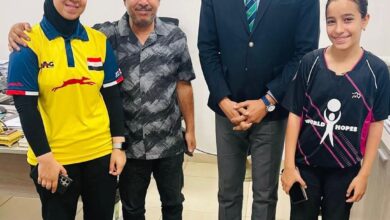 وزير الرياضة يوجه بدعم لاعبة منتخب تنس الطاولة ملك صلاح 9 وزير الرياضة يوجه بدعم لاعبة منتخب تنس الطاولة ملك صلاح