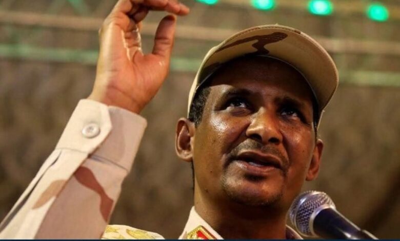 مصدر سوداني يؤكد تلقى قوات حميدتى ضربات جوية مجهولة واتهام غير معلن لمصر 1 مصدر سوداني يؤكد تلقى قوات حميدتى ضربات جوية مجهولة واتهام غير معلن لمصر