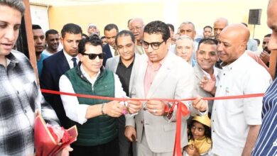وزير الشباب والرياضة يتفقد مركز شباب الحبيل ويفتتح ملعب خماسي بالاقصر